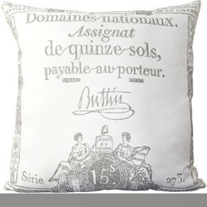 Set/2 Surya Montpellier Facile French 18"×18" Pillow Covers, 100% Cotton/Linen